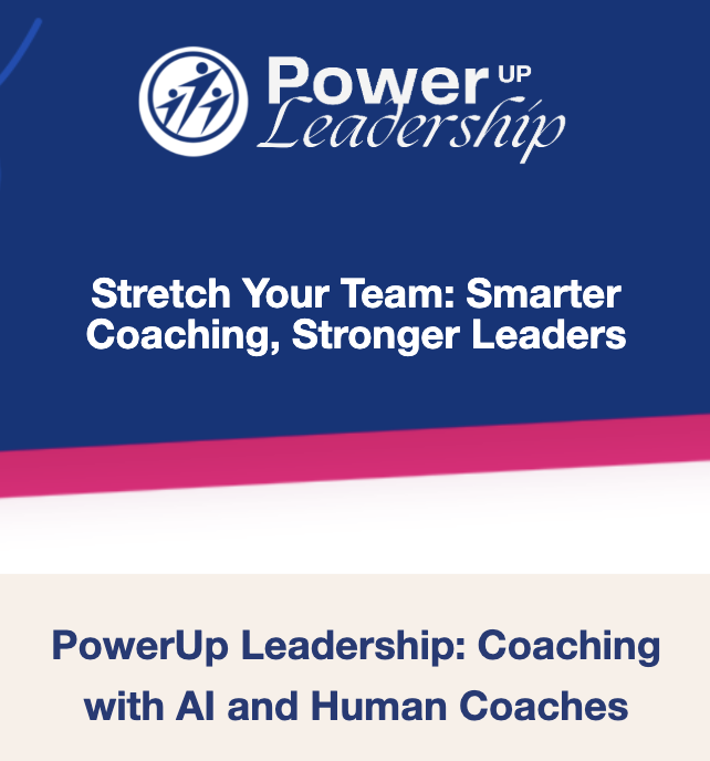 PowerUpLeaders's tweet photo. Stretch Your Team: Smarter Coaching, Stronger Leaders - https://t.co/gDc4IOq0AN https://t.co/h6JJF6OTB5