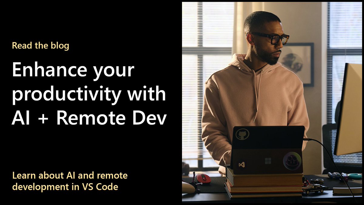 msdev's tweet image. Work across environments without the hassle. Pair Visual Studio Code's remove dev tools and AI features to streamline setup and troubleshooting: msft.it/6014sEgxO