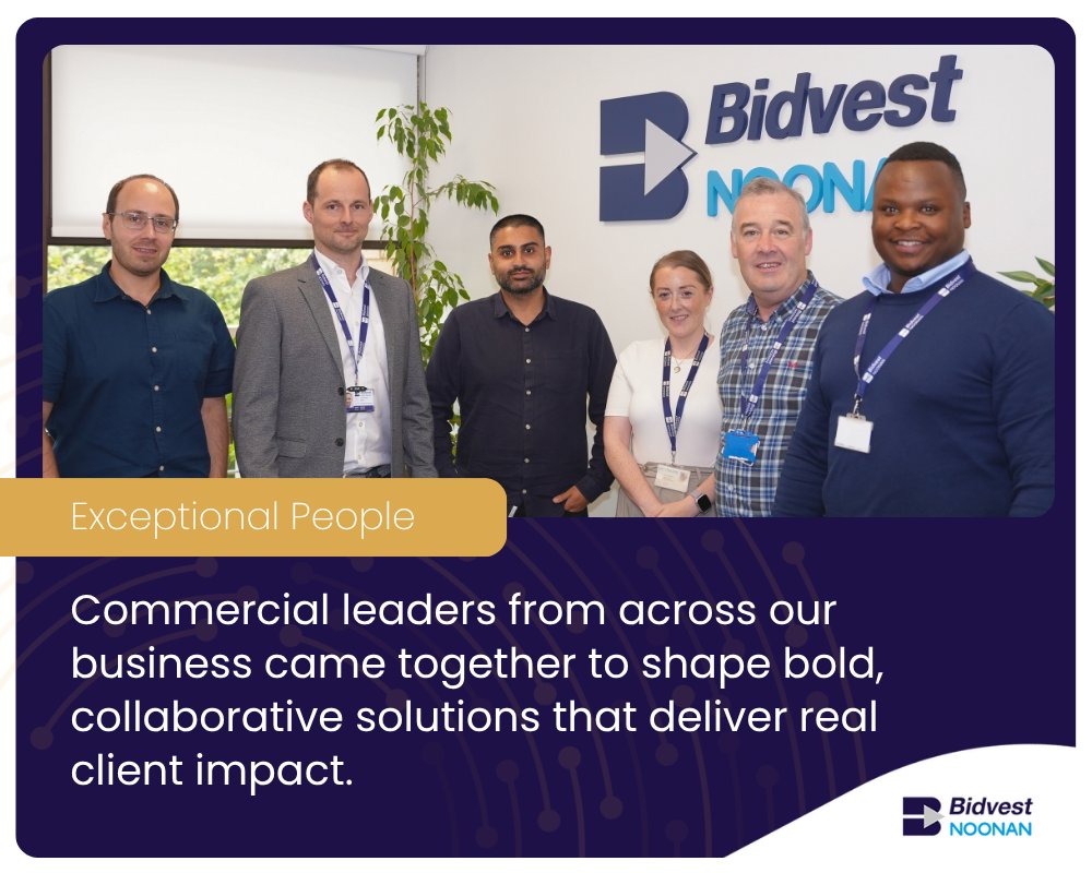 Leaders from of our commercial team from across the UK and Ireland came together today to share ideas and align on priorities. Led by John King, our commercial team plays a central role in helping us respond to client needs with clarity and confidence.