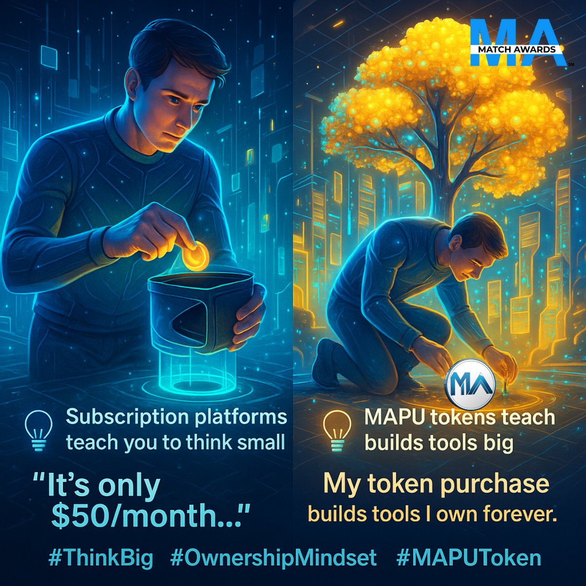 AITWebHosting's tweet photo. 💡 Subscription platforms teach you to think small: 'It's only $50/month'
MAPU tokens teach you to think big: 'My token purchase builds tools I own forever'
Same money. Opposite outcomes.
Buy MAPU Tokens here 🔗https://t.co/SRWeT846dU
#ThinkBig #OwnershipMindset #MAPUToken https://t.co/Vxvt9Z5dsP