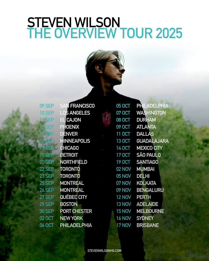 StevenWilsonHQ's tweet image. I'm bringing The Overview Tour to the USA, Canada, Mexico, Brazil, Chile, India and Australia later this year! This is my most epic and immersive show to date, if you haven’t got your tickets yet, head to stevenwilsonhq.com for more details.
📸 Kevin Westenberg