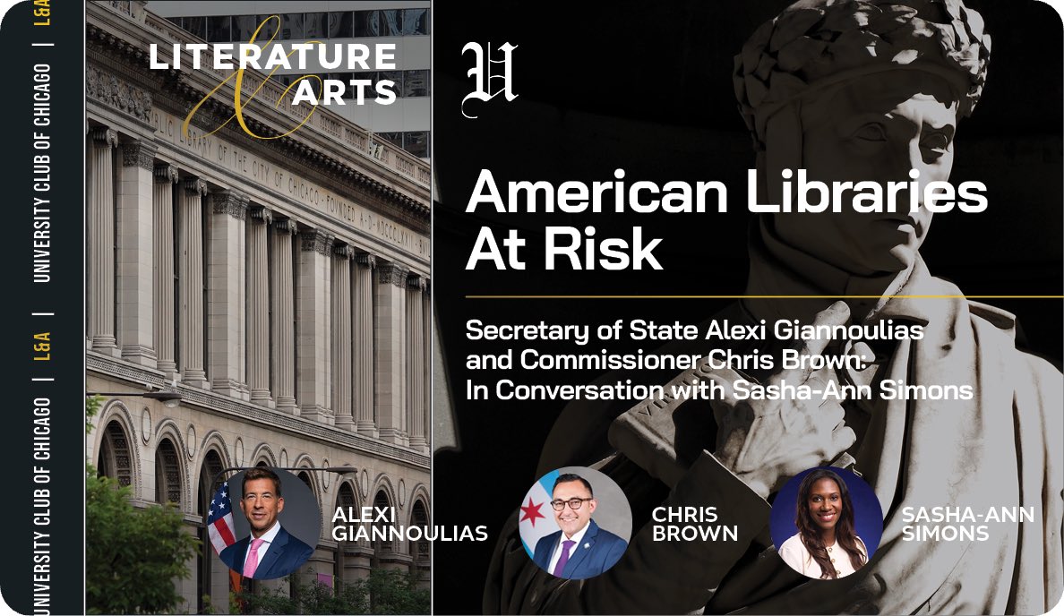Excited for this panel discussion tonight on a very important topic: our continuing fight for our Libraries &amp; Librarians here in Illinois and across the country.  <a href="/ChrisBrownCPL/">Chris Brown</a>
<a href="/SashaAnnSimons/">S A S H A</a>
