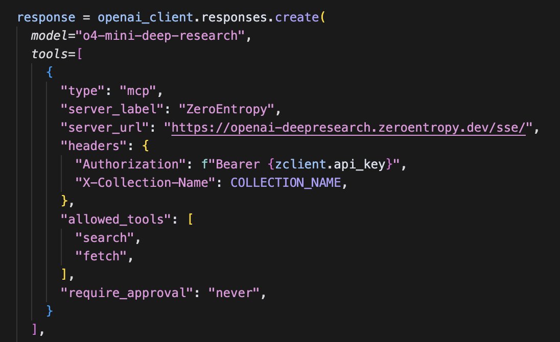 ghita__ha's tweet image. The @ZeroEntropy_AI's MCP server is LIVE
Context engineering has never been more important to bring the right context to AI Agents performing increasingly complex tasks
With ZE, you can do this in one single tool call