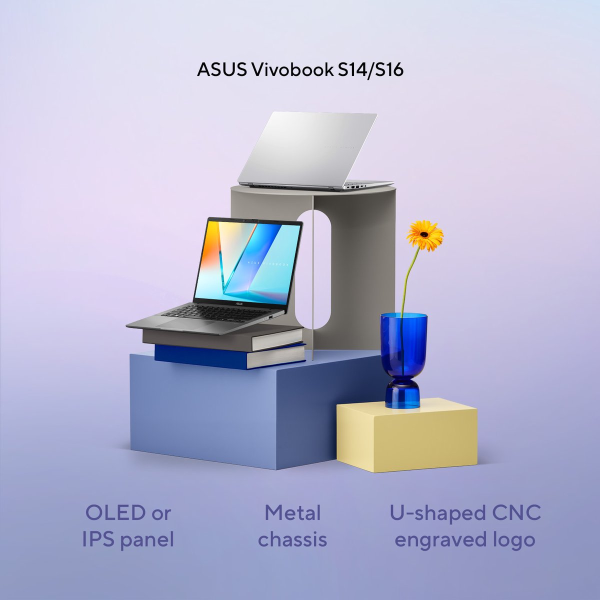ASUSUSA's tweet image. 🚀 Premium ASUS design + Copilot+ PC power = next-level performance.
Meet the #Snapdragon X Series lineup: #Zenbook, #Vivobook, and #ProArt
All crafted with ASUS’s signature style. 💻✨
Which one’s your perfect match? 👀
#ASUS #AIPC | Explore more on us.asus.click/aipc