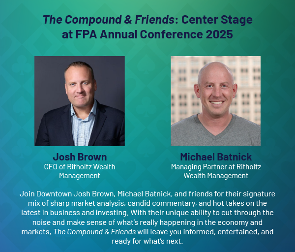 Early bird pricing ends July 28 for FPA Annual Conference 2025, and we just announced our exciting closing keynote speakers: Josh Brown and Michael Batnick, co-hosts of The Compound &amp; Friends podcast!
👉 Take Advantage of Early Bird: hubs.li/Q03yq9ws0
