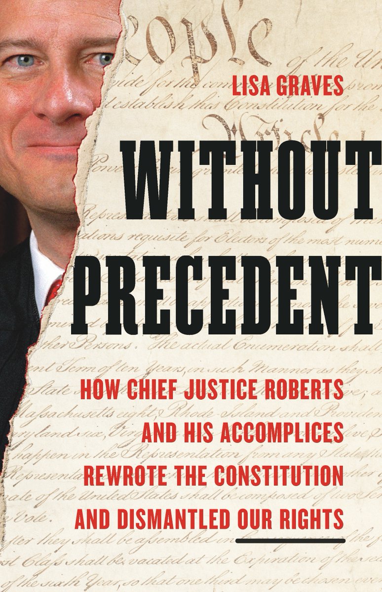 ⭐ Starred Review ⭐ Check out <a href="/PublishersWkly/">Publishers Weekly</a>'s wonderful review of WITHOUT PRECEDENT by Lisa Graves! bit.ly/4f0xJo8