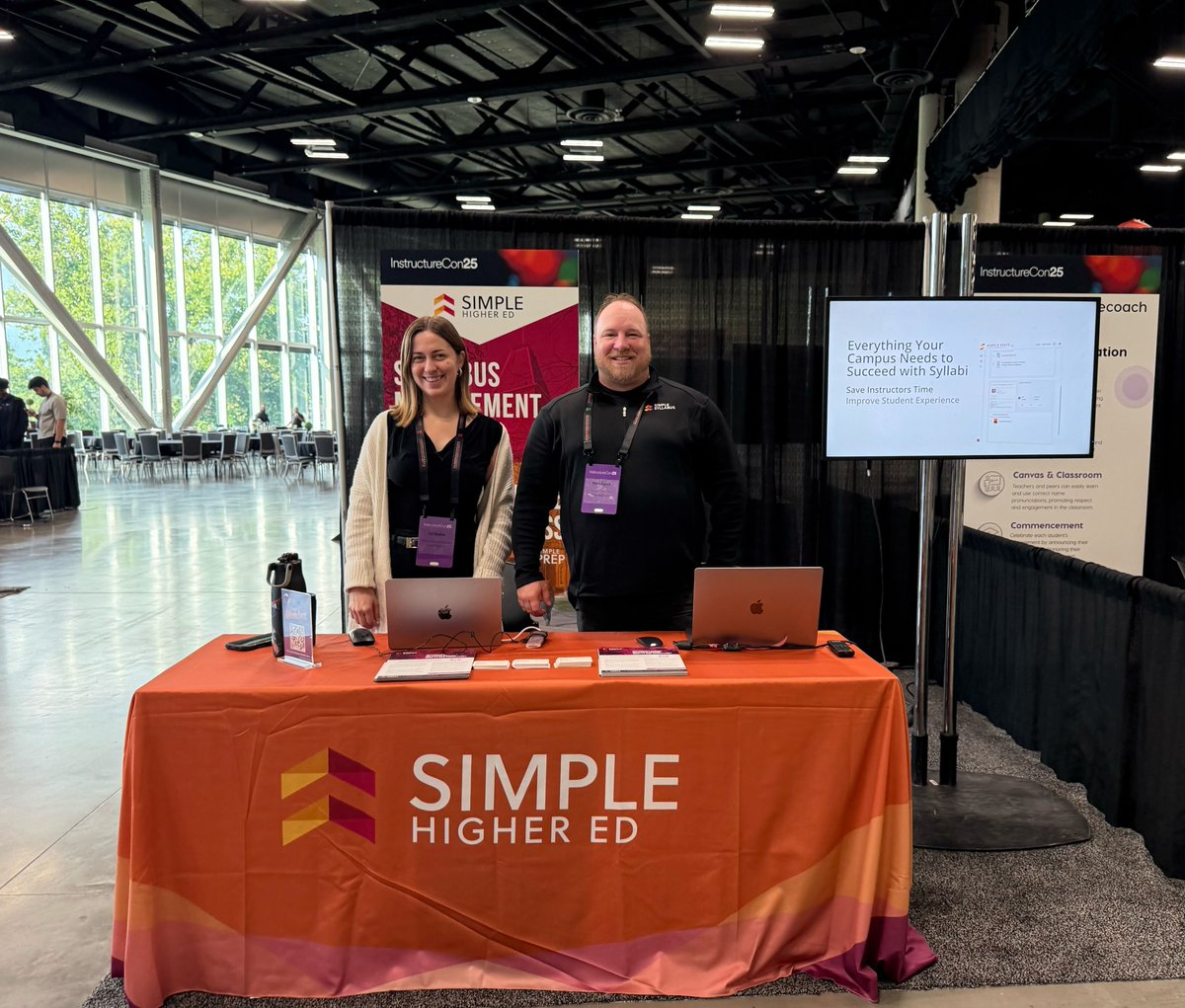 SimpleSyllabus's tweet image. We are thrilled to be in Spokane, WA at #INSTcon25 🔥 and we can&apos;t wait to chat with both new and familiar faces! Stop by the Simple Higher Ed booth to discuss your game plan for course readiness and syllabus management this fall.