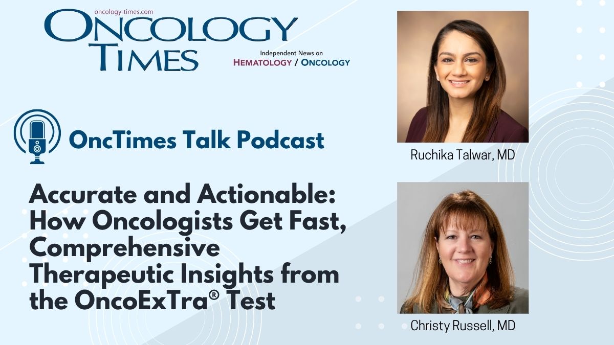 Oncology Times (@oncologytimes) on Twitter photo In episode three of the OncoExTra® podcast series, Ruchika Talwar, MD, speaks with Christy Russell, MD, VP of Medical Affairs at <a href="/ExactSciences/">Exact Sciences</a>, about what oncologists can expect when they receive OncoExTra comprehensive genomic profiling test results. focusononcology.com/actionable-the… In episode three of the OncoExTra® podcast series, Ruchika Talwar, MD, speaks with Christy Russell, MD, VP of Medical Affairs at <a href="/ExactSciences/">Exact Sciences</a>, about what oncologists can expect when they receive OncoExTra comprehensive genomic profiling test results. focusononcology.com/actionable-the…