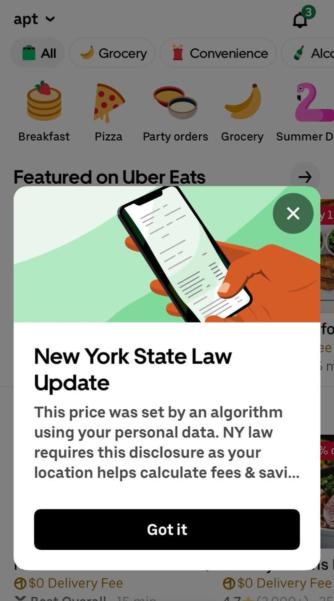 ccianet's tweet image. NY’s new pricing disclosure law stigmatizes efficiency-boosting technologies, compels misleading speech, and may hurt the very consumers it claims to protect. Transparency matters, but forcing retailers to publicly declare algorithmic pricing scares consumers, in effect turning…