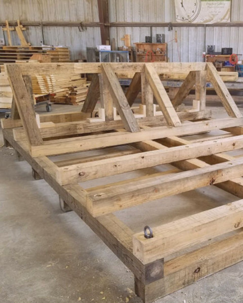 Not every shipment is standard and neither is every pallet. 

When a train cab manufacturer needed serious support, we built custom 14' x 10' hardwood pallets tough enough to handle the load. 

How can Conner help you?
connerindustries.com/custom-pallets… 

 #CustomPallets