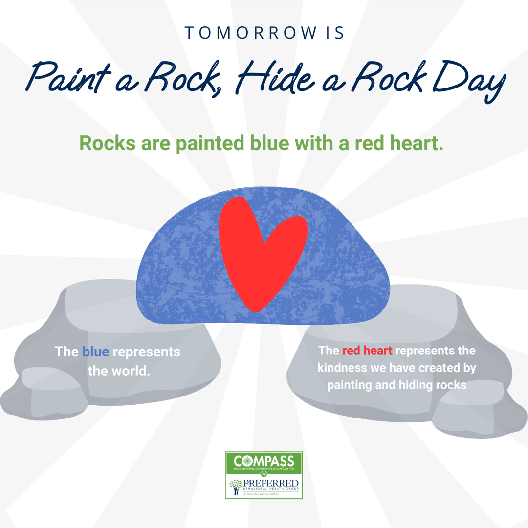 Tomorrow is Paint a Rock, Hide a Rock Day! 🎨

Get creative, hide your masterpiece, and spread some joy around your community. Let's make the world a brighter place, one painted rock at a time!✨ #PaintARockHideARockDay #NJ4S #NJ4S4US #NJ4SHub #NJ4SServices #NJ4SMonmouth