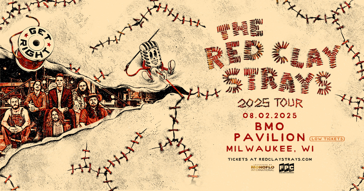 BMO Pavilion (@bmopavilion) on Twitter photo Just 10 days out! The <a href="/RedClayStrays/">The Red Clay Strays</a> are bringing their “Get Right” tour to Milwaukee 🎸 Don’t wait, tickets are almost gone!
Grab yours now: ticketmaster.com/event/07006255… Just 10 days out! The <a href="/RedClayStrays/">The Red Clay Strays</a> are bringing their “Get Right” tour to Milwaukee 🎸 Don’t wait, tickets are almost gone!
Grab yours now: ticketmaster.com/event/07006255…