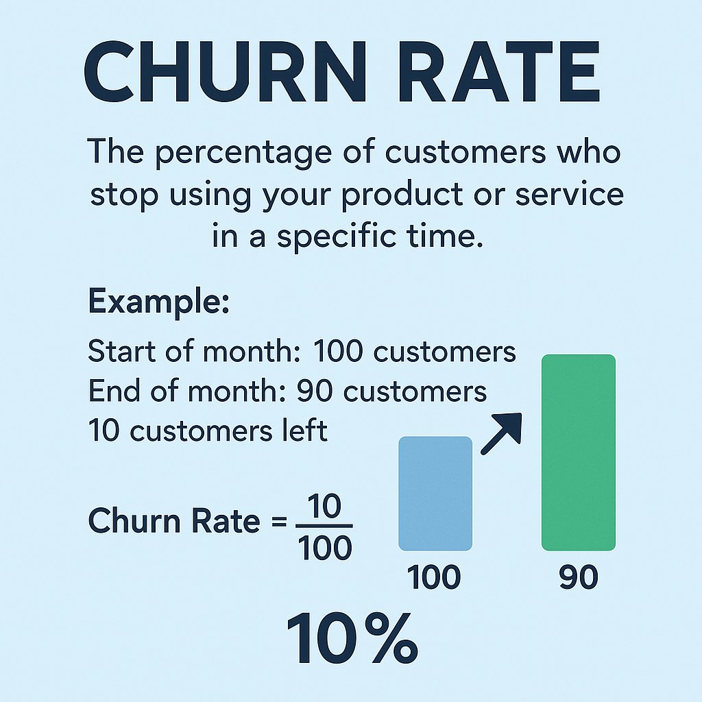 What Is "Churn Rate" in Small Business?
By: Kiran Rafiq – Business Coach for Small Business Owners in Pakistan
Assalamualaikum entrepreneurs!
Have you ever noticed that some of your regular customers suddenly stop booking your services or buying from you?

That silent loss is