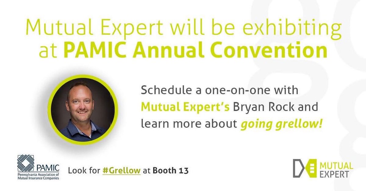 Mutual Expert is looking forward to the PAMIC 118th Annual Convention

Look for the Grellow booth at the Wind Creek Bethlehem Resort!

Pennsylvania Association of Mutual Insurance Companies Annual Convention
August 3rd– 5th, 2025
Bethlehem, PA