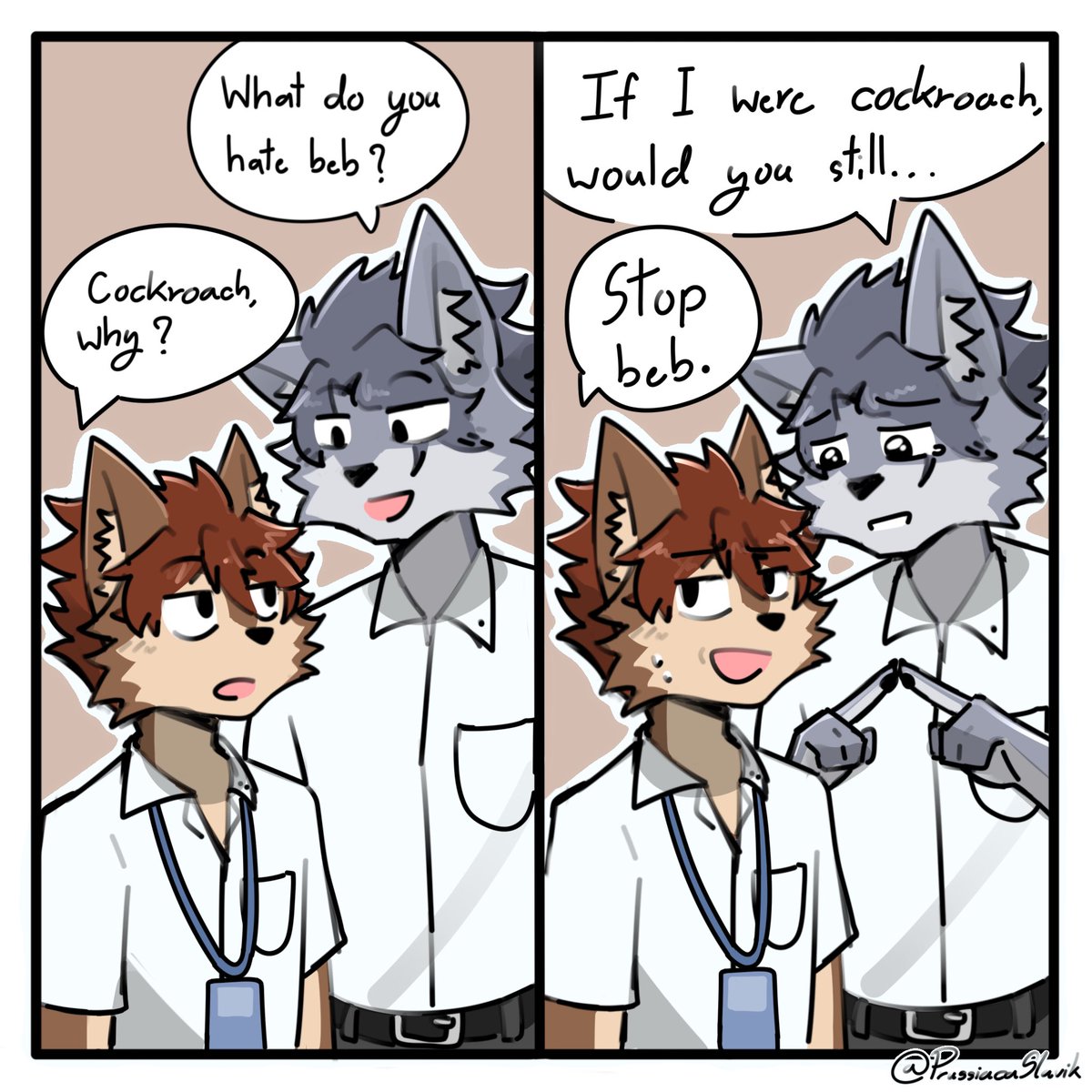 PrussiacaSlavik's tweet image. Would you still love me? 🥺
#furryarts
