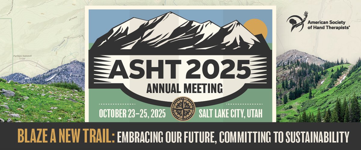 There's less than one month left to secure the Early Bird rate for our #ASHT2025!
 
Join us in Salt Lake City to blaze a new trail in #handtherapy: ow.ly/9rws50WtEFC.