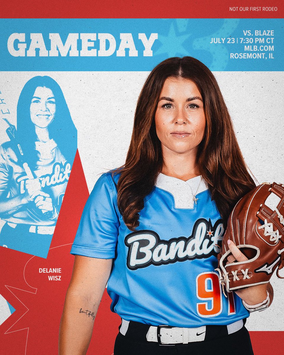 AUSL_Bandits's tweet image. Last rodeo of regular season 🤠
Today’s game against the Blaze starts at 7:30PM CT on MLB.com/AUSL!