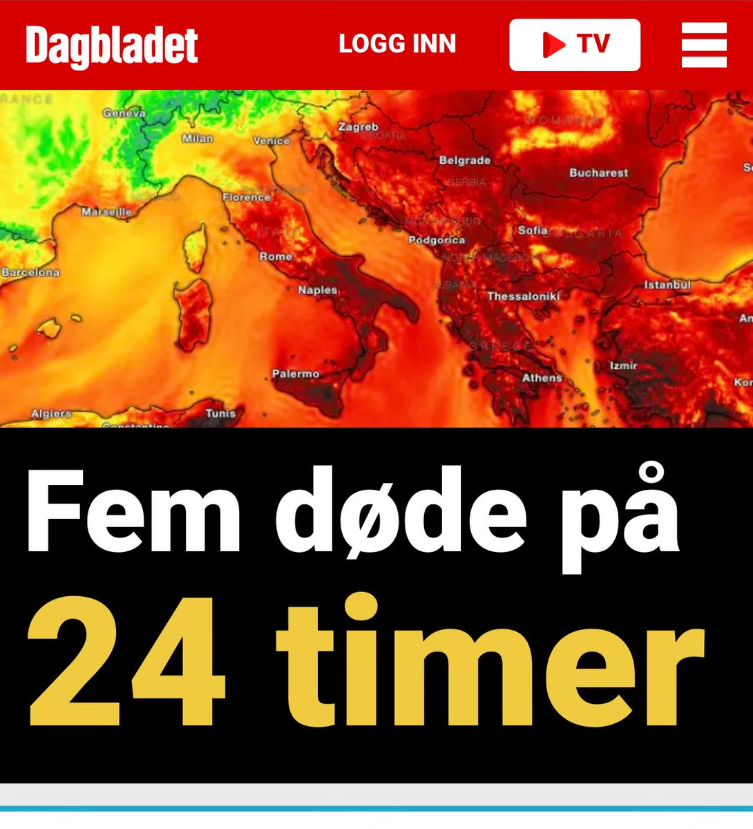 TorWiig's tweet image. Dagbladet med fake spekulativ news, igjen. Folk som får illebefinnende mens de svømmer i Italia er selvfølgelig pga kupromp og privatflyene til Davos hver vinter. Kan umulig være noen annen forklaring.