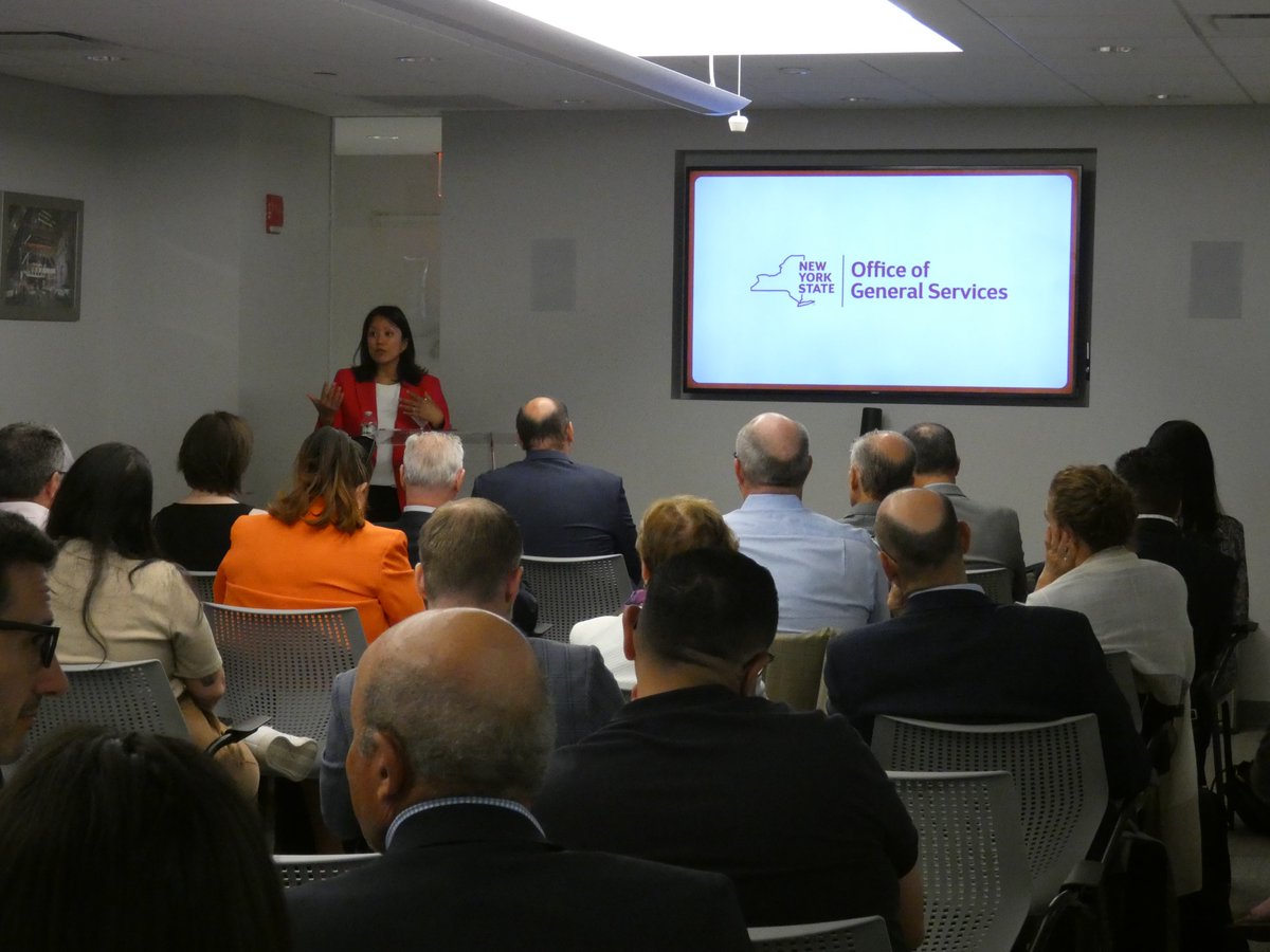 NYS_OGS's tweet image. OGS Commissioner @JeanetteMoy was at the New York Building Congress to share details on how @GovKathyHochul's FY 2026 budget supports business development, infrastructure investments, and affordability in New York State. Thank you, @bdgcongress, for hosting us!