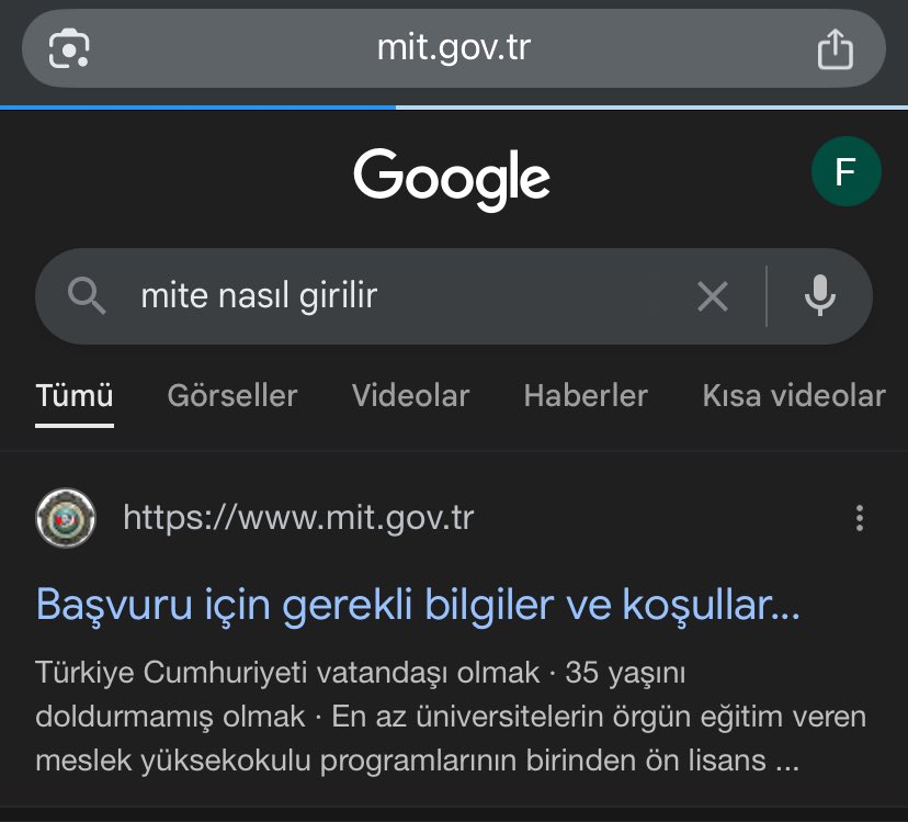 Siteye daha  giremedim, mit’e nasıl gireceğim diyip  kapattım..