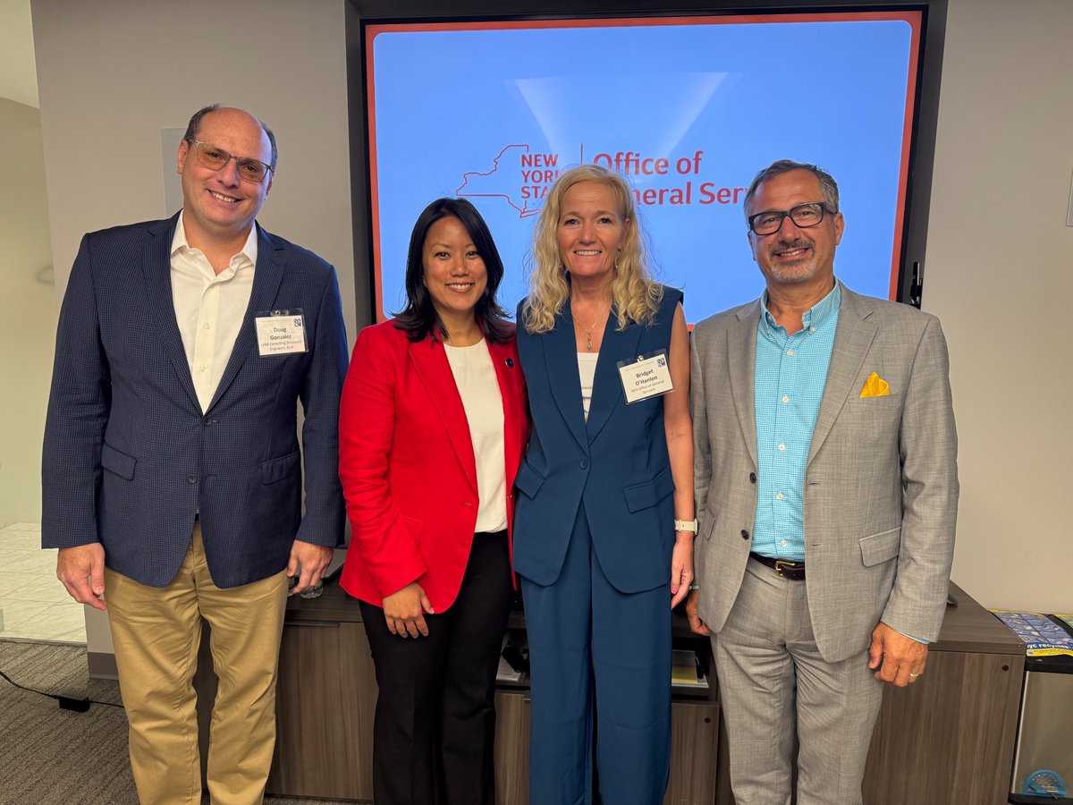 NYS_OGS's tweet image. OGS Commissioner @JeanetteMoy was at the New York Building Congress to share details on how @GovKathyHochul's FY 2026 budget supports business development, infrastructure investments, and affordability in New York State. Thank you, @bdgcongress, for hosting us!