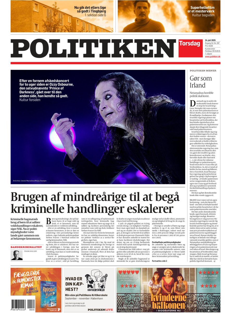 Kriminelle bagmænds brug af børn til at udføre voldshandlinger eskalerer, siger NSK. Nu er politimyndigheder i otte lande gået sammen om 
at bekæmpe fænomenet. #dkmedier #tomorrowspaperstoday