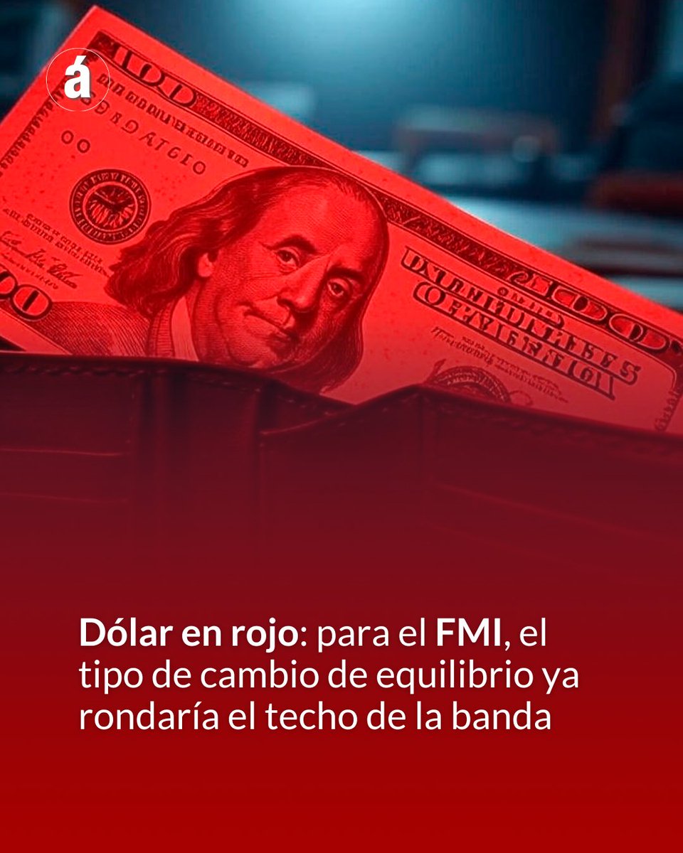 ⭕️El FMI puso en jaque la política cambiaria de Luis Caputo, al advertir que el tipo de cambio oficial debería tender a superar el techo de las bandas cambiarias, fijado en $1.456,84 para julio de 2025 | Por <a href="/julianguarino/">Julián Guarino</a>✍️| Conocé más: tinyurl.com/4tn3ebww