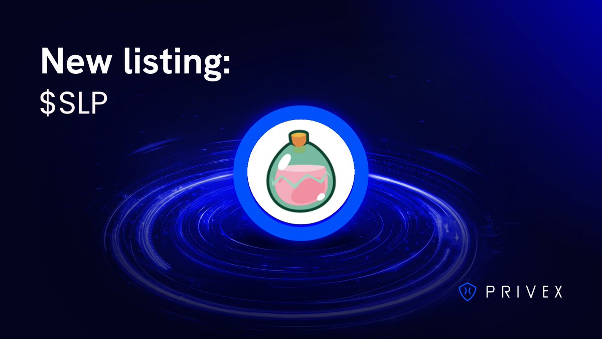 PriveX_Official's tweet image. NEW LISTING!
$SLP is now live on PriveX's Intent-Based Perpetual DEX!
- Leverage: Up to 20x
- Stack PriveX & Symmio points
- Join the trading competition to earn a share of $65,000 in $COTI and $SYMM tokens
Trade Smooth Love Potion $SLP Now!
→ app.prvx.io/trade/SLPUSDT