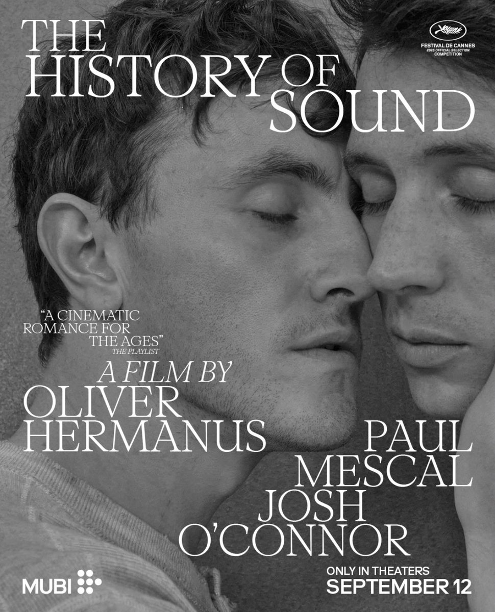 Il poster ufficiale di The History of Sound di Oliver Hermanus con Paul Mescal e Josh O’Connor.

Domani verrà rilasciato il trailer.