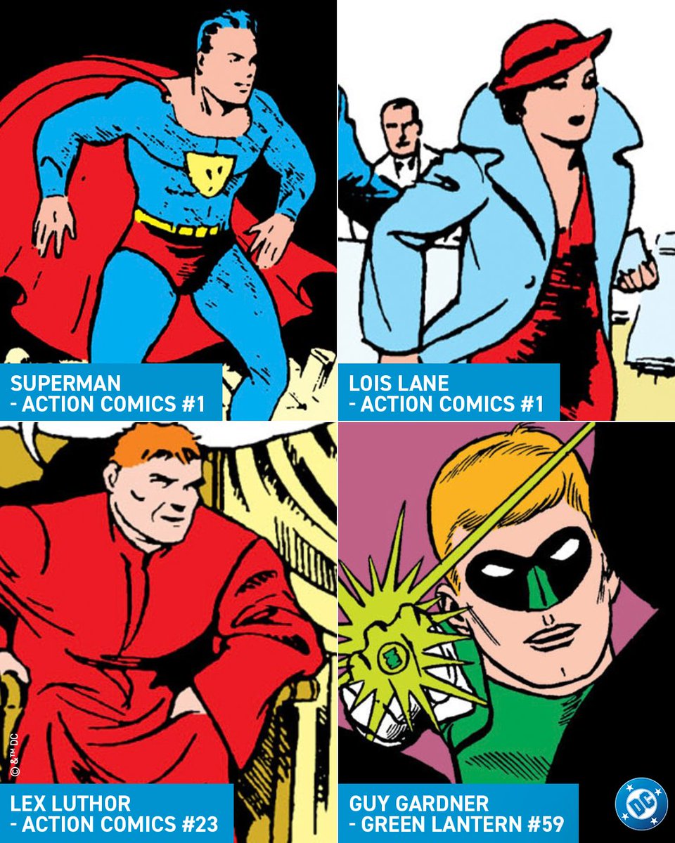 WarnerBrosUK's tweet image. #Superman characters and their first appearance 🦸♂️
Repost if you’ve read these comics!