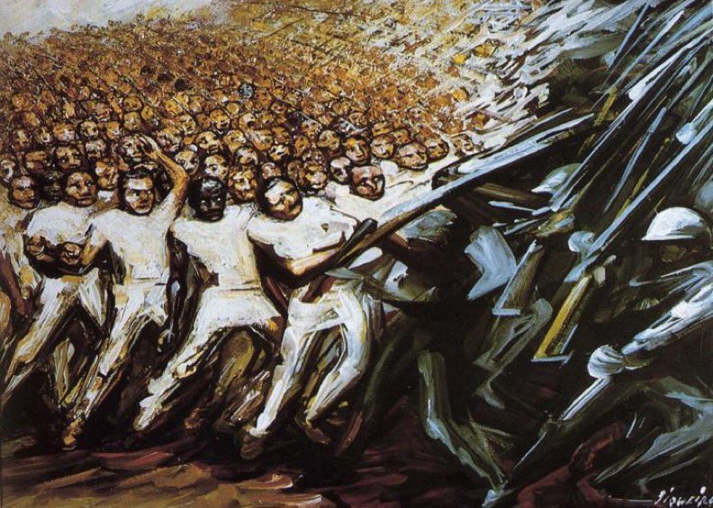 Arteymas_'s tweet image. Lucha por la emancipaciรณn de David Alfaro Siqueiros