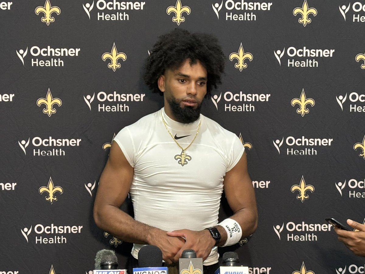 JonSokoloff's tweet image. #Saints WR Chris Olave:
“When I was at Ohio State, 1-2 losses was unacceptable. Trying to pass along that culture here”