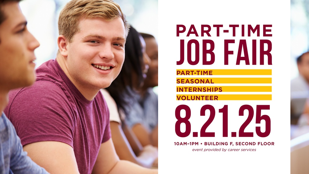 BPCC students who are looking for seasonal, temporary, internships, volunteer or student worker positions can connect with local businesses, non-profits, and campus departments at our Part-Time Job Fair. Visit l8r.it/J9Fh for more info. #BPCCproud #goLCTCS
