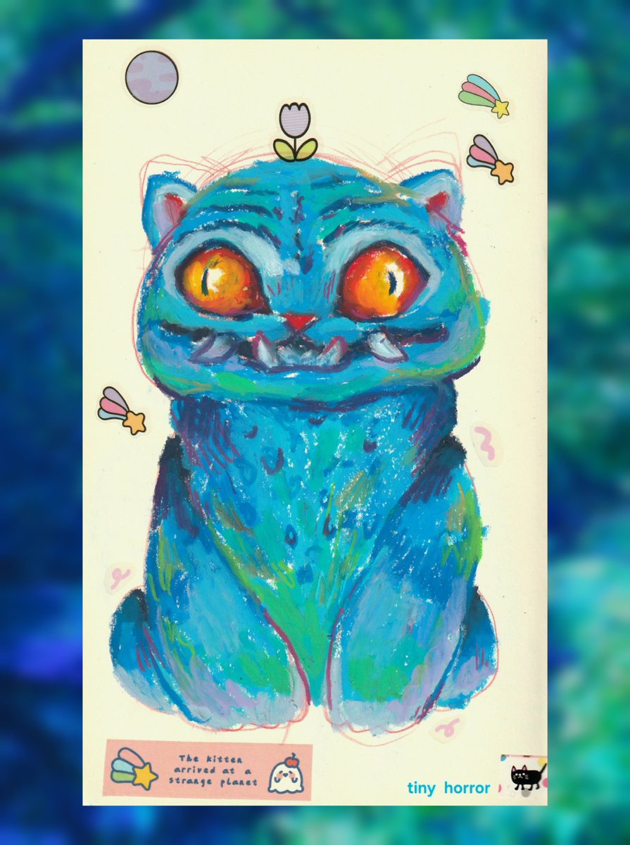 tiny_horror's tweet image. bebe🐯 #sketchbook #KPOPDEMONHUNTERS #speedpaint
