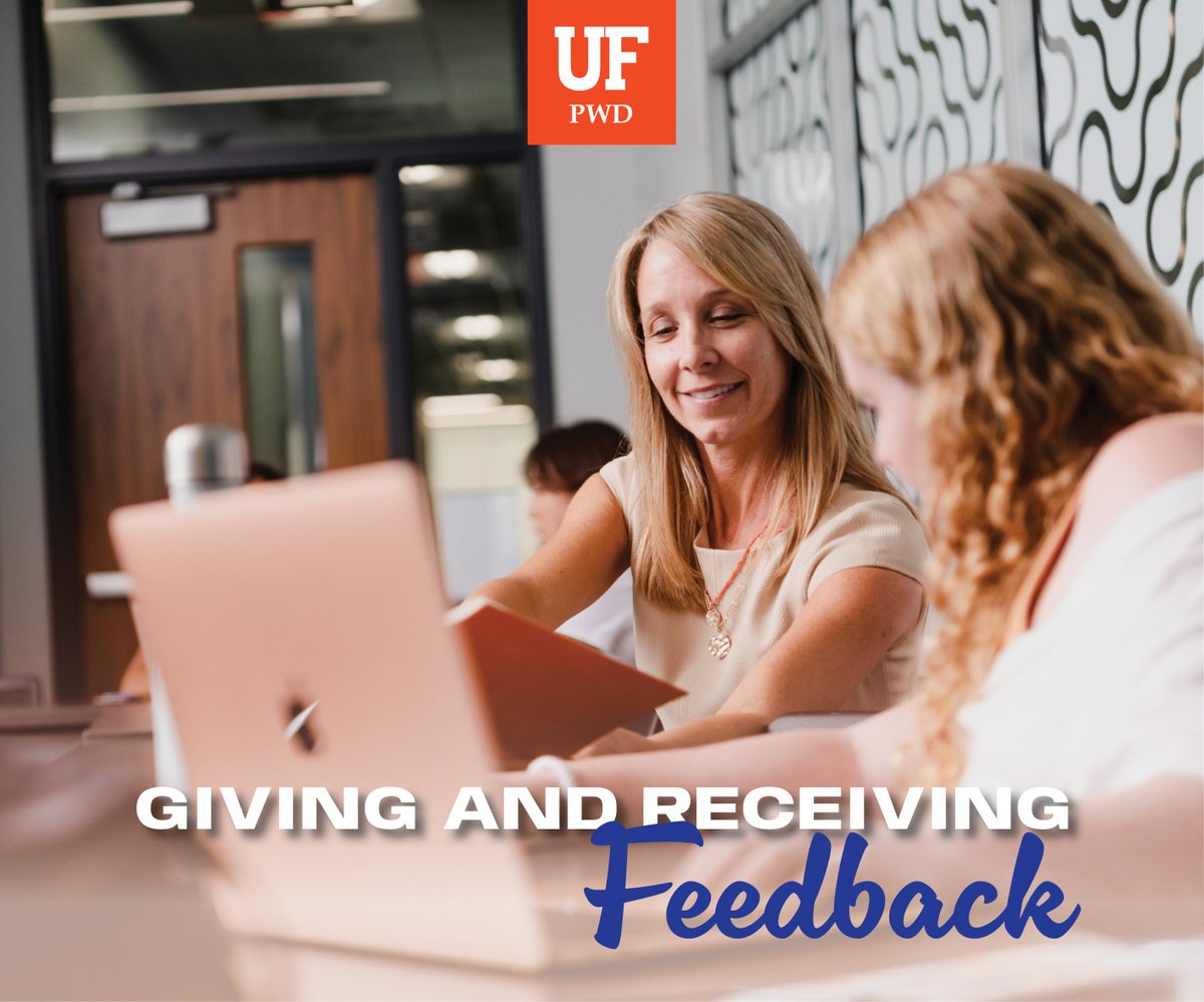 AccessUF's tweet image. Want to improve team collaboration and foster a healthier work environment? Take our Giving and Receiving Feedback Essential Skills course!
Get started today: go.ufl.edu/rtbkm0w