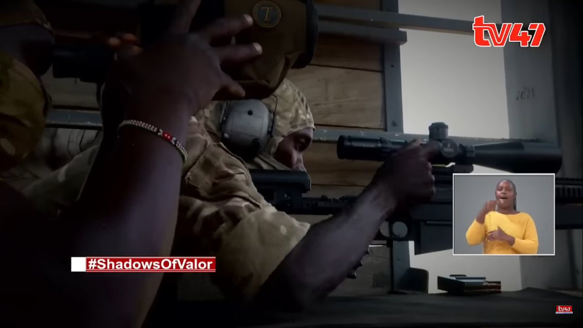 HammerOfWar5's tweet image. Pictures showing a Kenyan 🇰🇪 soldier with a french made 8,58 × 70 mm PGM 338 precision rifle.