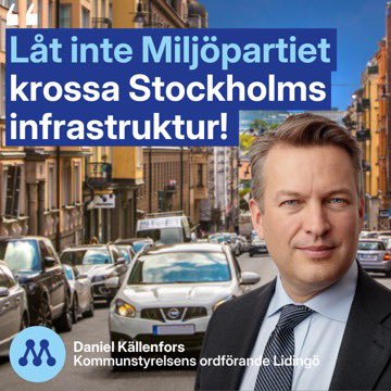 Mp håller på att krossa Stockholms infrastruktur genom att i rasande takt bygga bort bilen. Bara fram till 2030 ska biltrafiken i Stockholm minska med 30 %. Det senaste tilltaget är nya parkeringsavgifter. Lidingö säger nej. Människor måste fortsatt kunna parkera i huvudstaden.