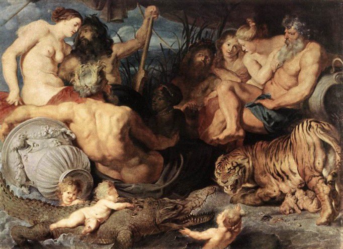 Arteymas_'s tweet image. Los cuatro continentes de Peter Paul
Rubens