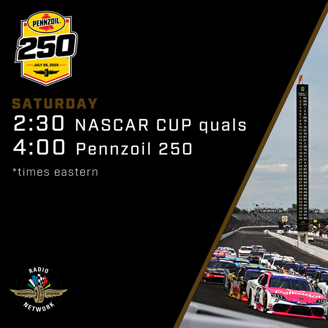 IndyCarRadio's tweet image. Tomorrow at the track @IMS...
Listen on all the usual outlets and a radio station near you: indycar.com/-/media/Files/…
#NASCAR #IMS #Brickyard400