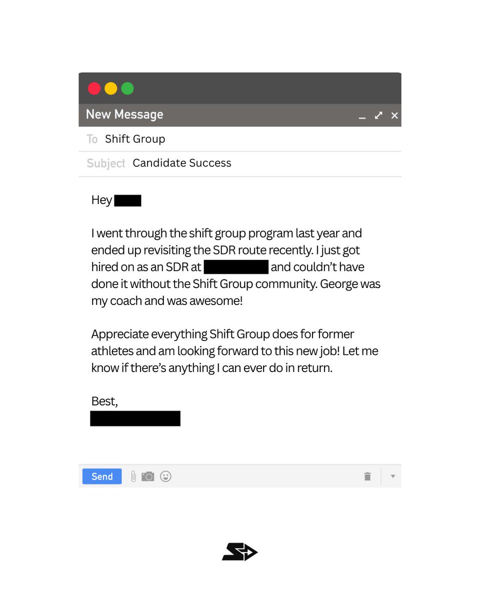 shiftgroup_hq's tweet image. From program to placement! 🎉 

Another Shift Group success story. Congrats to this candidate for landing their SDR role and shouting out our team along the way.

Get started at shiftgroup.io

#shiftgroup #candidatesuccess #shiftgroupcommunity #dialedin