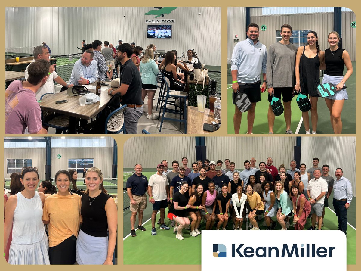 keanmiller's tweet image. Our Baton Rouge attorneys served up some friendly competition with our Baton Rouge Summer Associates during a lively game of pickleball at @CourtToTable last week. It was the perfect mix of teamwork, laughs, &amp;amp; a strategy! This group really knows how to rally – on &amp;amp; off the court.