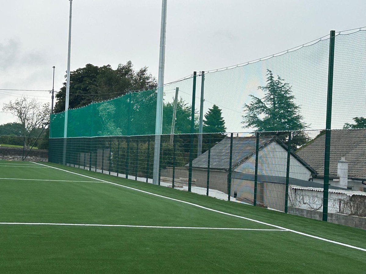 PST_Sport's tweet image. Netting installation complete at @KdyGAA in Co. Cork, as works near completion for a 5,200 sq/m artificial grass training pitch. Looking forward to seeing the new pitch being put to the test very soon.