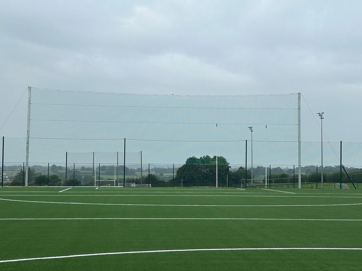 PST_Sport's tweet image. Netting installation complete at @KdyGAA in Co. Cork, as works near completion for a 5,200 sq/m artificial grass training pitch. Looking forward to seeing the new pitch being put to the test very soon.