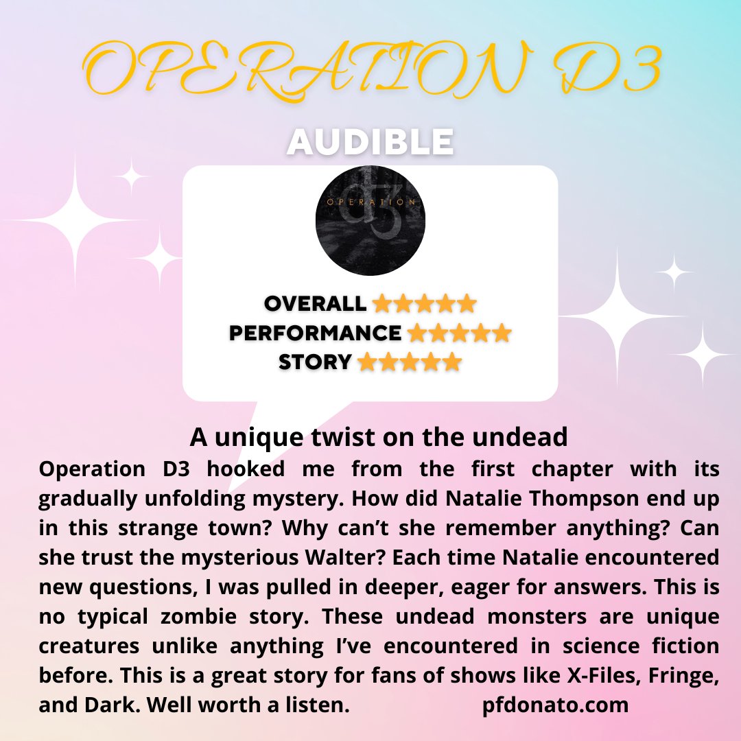 PFDonato's tweet image. pfdonato.com
Barnes & Noble barnesandnoble.com/w/operation-d3…
Apple Books books.apple.com/us/book/operat…
Amazon amazon.com/Operation-D3-P…
Readers House readerhouse.com/products/opera…
Google Play play.google.com/store/books/de…
#readingforpleasure #bookreview #readinglist #books