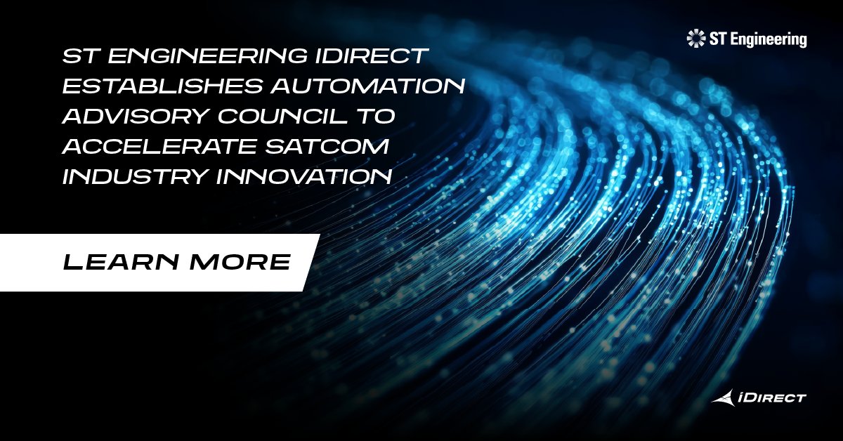 The future of satellite networks is autonomous &amp; it starts with collaboration.🤝

We’ve launched the Automation Advisory Council to unite industry leaders shaping the next generation of intelligent, AI-driven satcom operations.

Learn more: bit.ly/43oiDDm

#STEngineering
