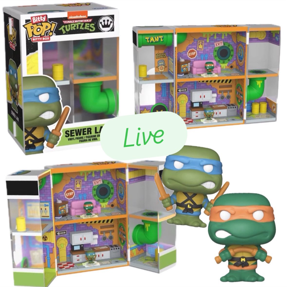 FunkoPOPsNews's tweet image. Now Live! Teenage Mutant Ninja Turtles Bitty Playset! 🍕🐢 Cowabunga, collectors! No charge until ship, and free ship $79+ at EE!
EE ~ fnkpp.com/EE
Amzn ~ fnkpp.com/Am723 ~ Later
#Ad #TMNT #NinjaTurtles #BittyPop #FPN #FunkoPOPNews #Funko #FunkoPOP