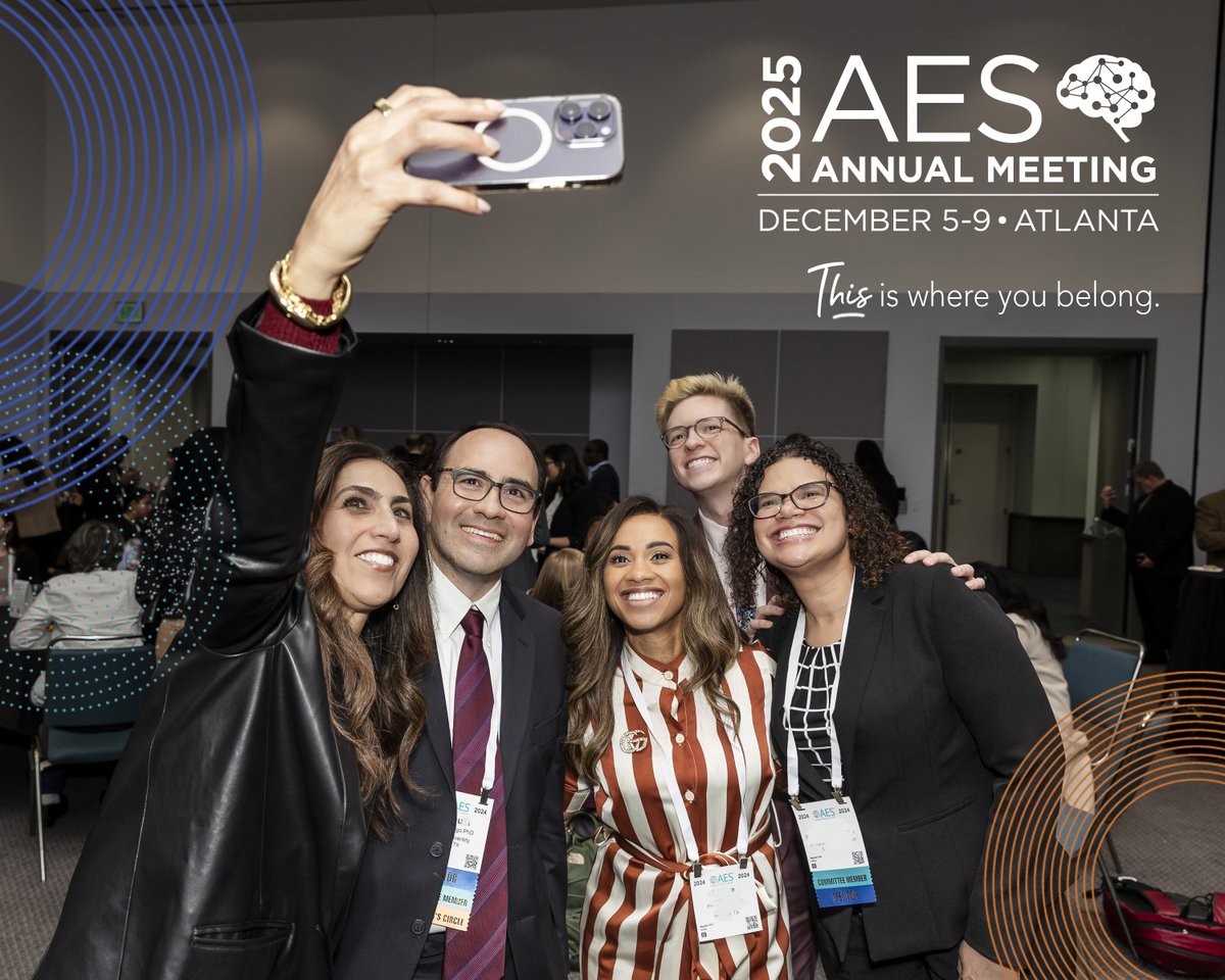 AmEpilepsySoc's tweet image. AES members are now able to register for #AES2025 in Atlanta! It&apos;s not too late to reactivate your membership or join AES to be able to register early, too: aesnet.org/join #epilepsy #neurotwitter
