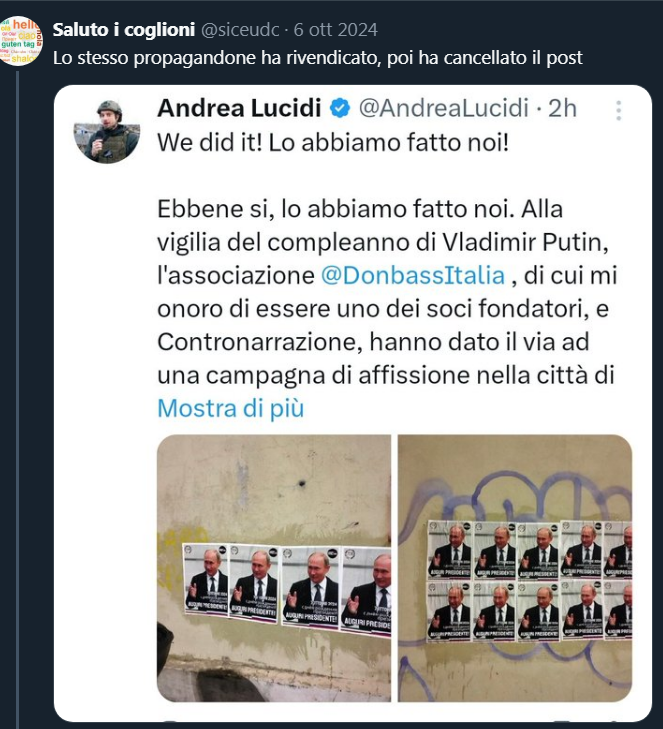 paolobucci18's tweet image. esco dalla TL satanica ...@DanielWBernardi mi hai sbloccato un ricordo🤣