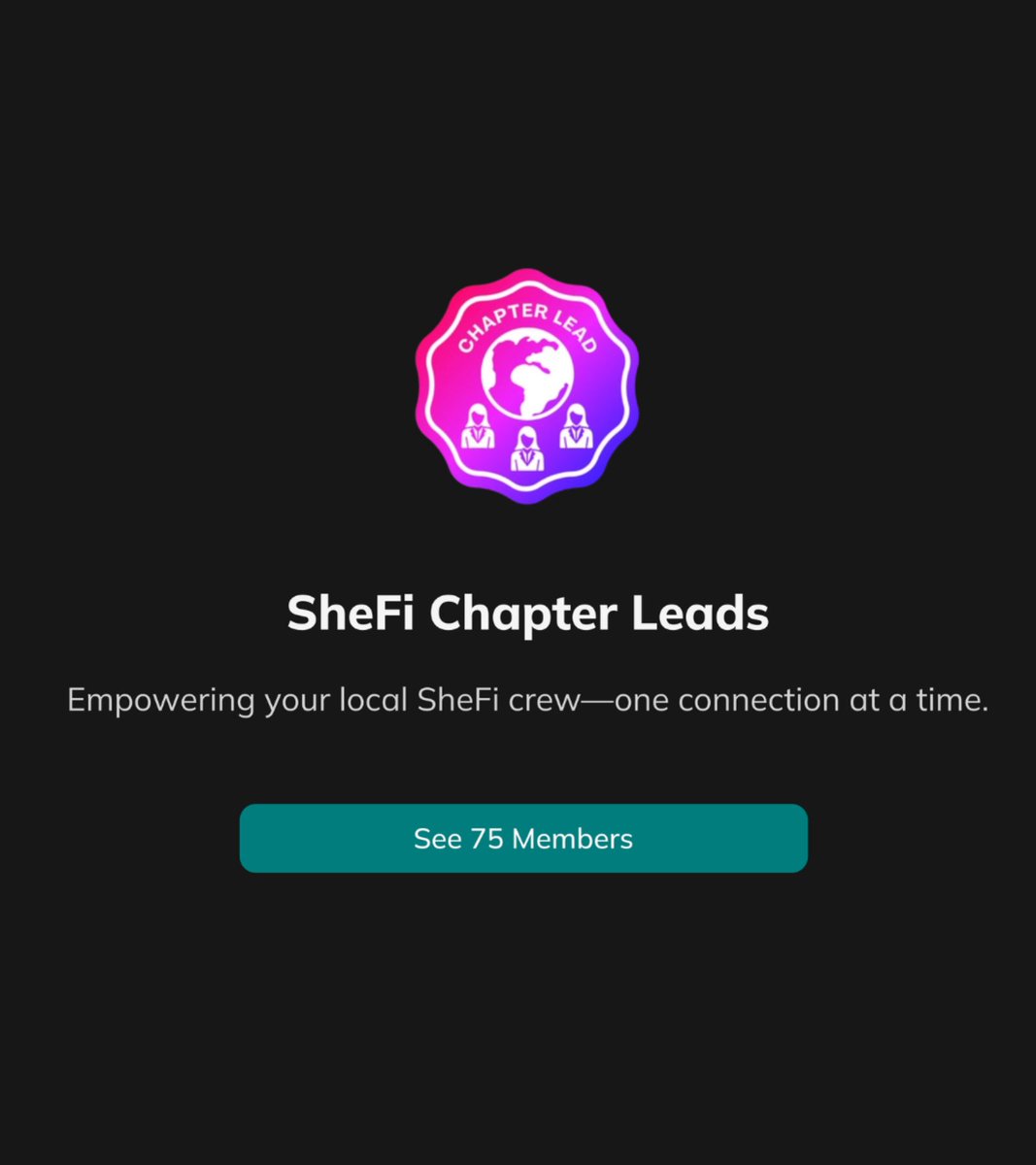 MedusaOnchain's tweet image. new badge unlocked: SheFi Chapter Lead ✨
happy to share a huge personal update
i’ve been appointed as the new (and only) @shefiorg chapter lead for my country
shefi helped me start my crypto journey
and now i’ll be helping more women begin theirs w/ shefi 💫