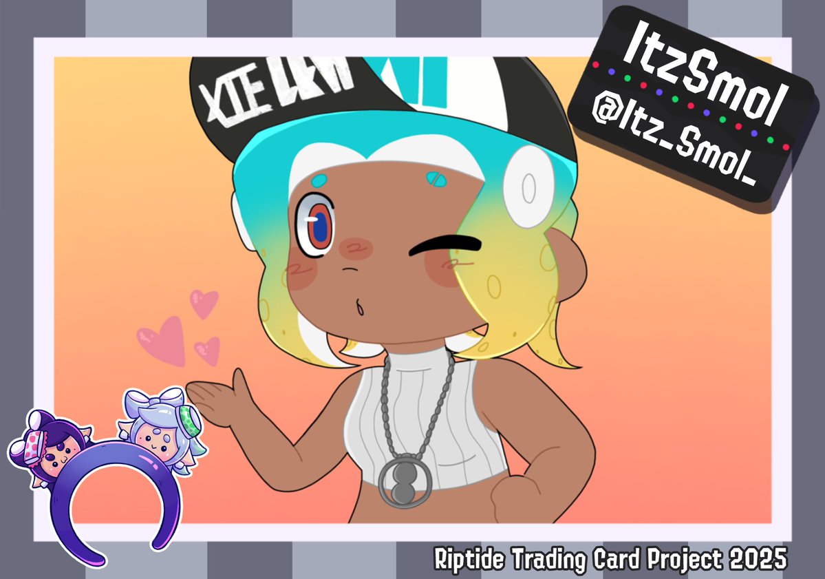 splatLANart's tweet image. Hello everyone! Today @Itz_Smol_ is up!
"My favourite thing to do at Riptide is spending time with my super awesome friends and making silly memories with them!!"
We're excited to meet Smol. Be sure to make memories by getting her card at Riptide! π